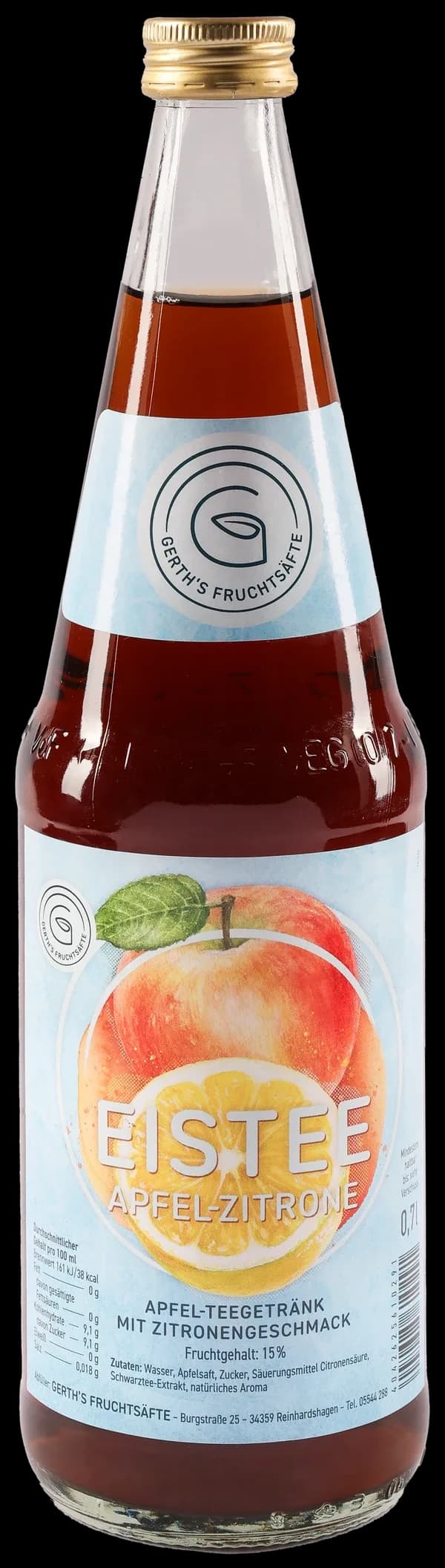 Eistee Apfel-Zitrone