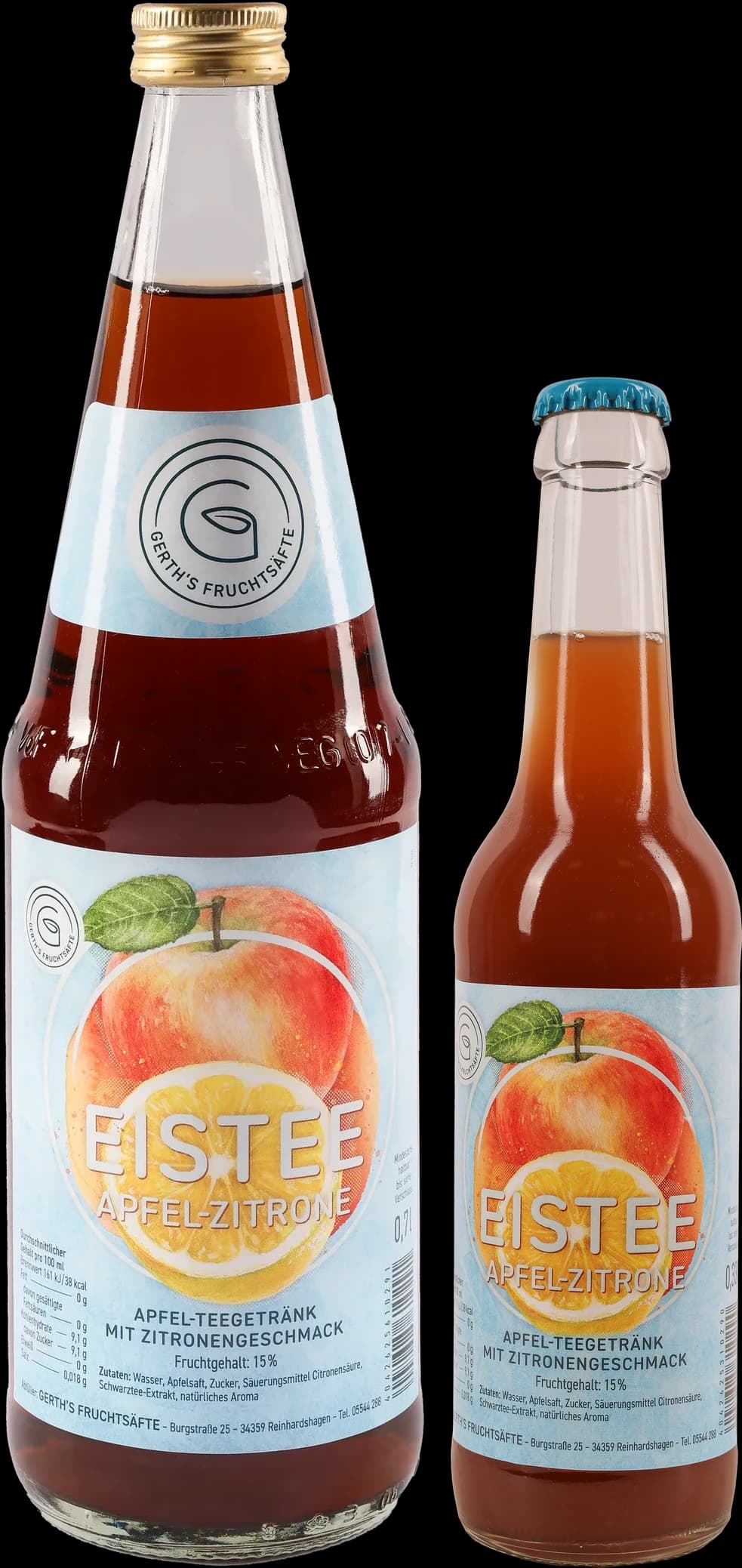 Eistee Apfel-Zitrone